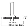 Carb-I-Tool TA 700-2 M  - 2.0mm TCT 4 FLT 1/4 SHK Slotting Cutters & Assemblies Slotting Cutter 